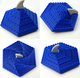 3D printed shark fin wave fidget toy with rotating round layers